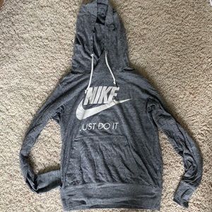 Gray Nike sweatshirt